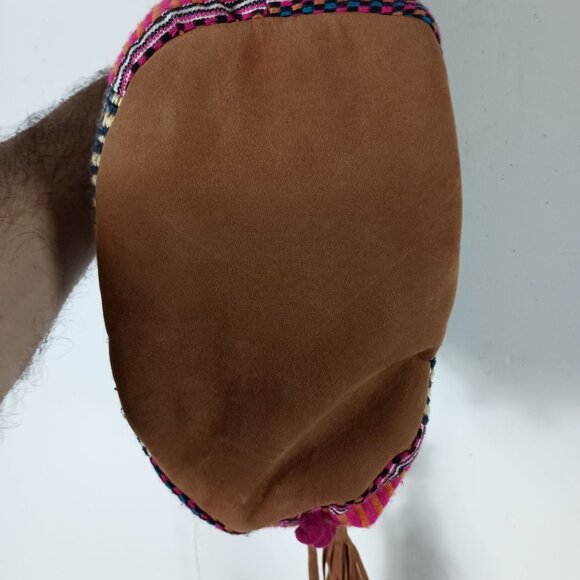 Chumbak Boho Crossbody Bag With Tribal Print & Tassels Magnetic Closure - Picture 12 of 16